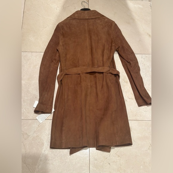 Gerard darel suede coat belted brown - Picture 3 of 3